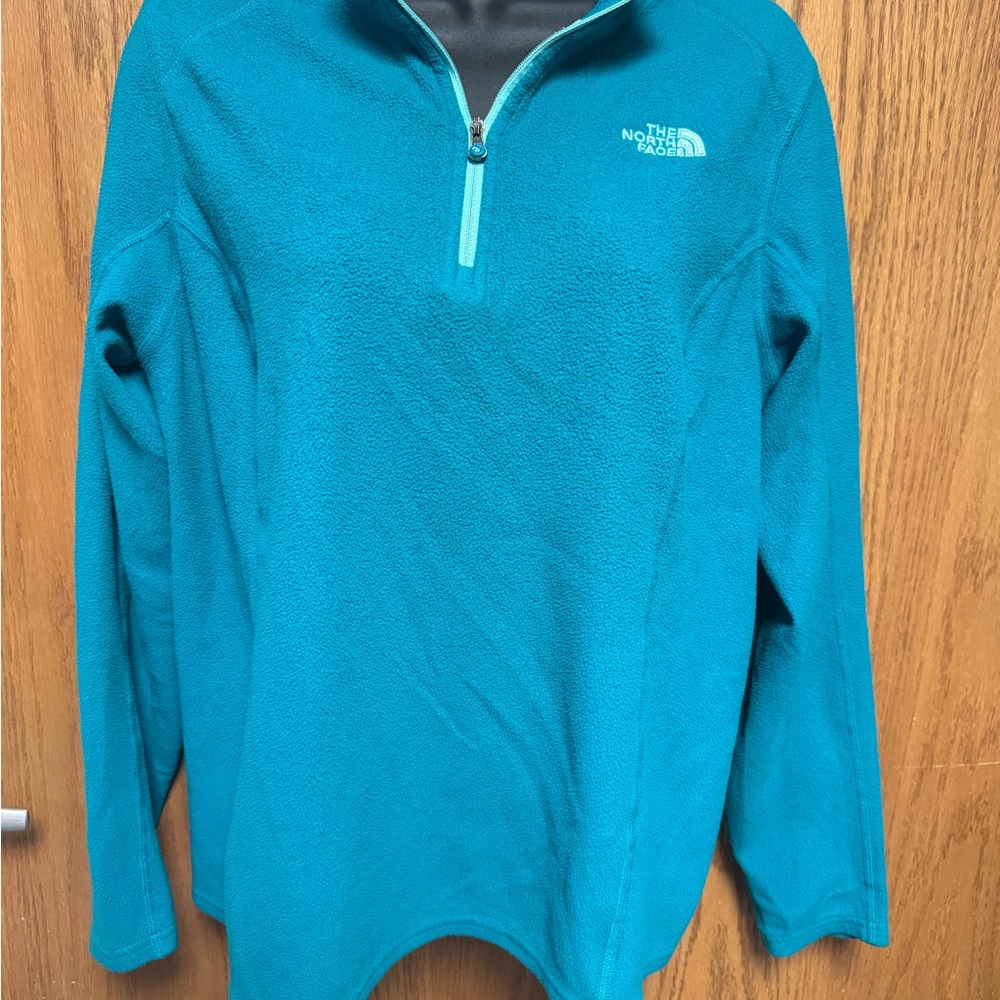 The North Face Turquoise Quarter-Zip Pullover